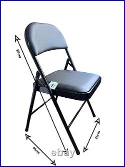 12 x Heavy DUTY Padded Folding Chair Office Meeting Stool exam classroom study