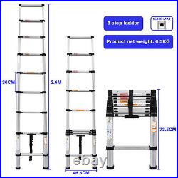 2.6-4.4M Heavy Duty Multi-Purpose Aluminium Telescopic Folding Ladder Extendable