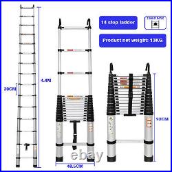 2.6-4.4M Heavy Duty Multi-Purpose Aluminium Telescopic Folding Ladder Extendable