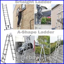 2.6-5M Portable Heavy Duty Multi-Purpose Telescopic Ladder Extendable Folding UK