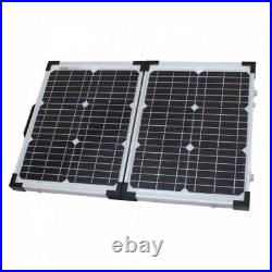 40w 12v Heavy Duty Folding Solar Panel Kit with Carry Case Camping Camper Boat Van