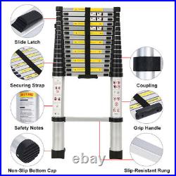 6.2M Heavy Duty Multi-Use Aluminium Telescopic Folding Ladder Extendable Step UK