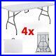 6ft Catering Camping Heavy Duty Folding Trestle Table Picnic Bbq Party
