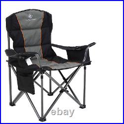 ALPHA CAMP 2PC Folding Camping Fishing Chair Lightweight Portable Seat Carry Bag