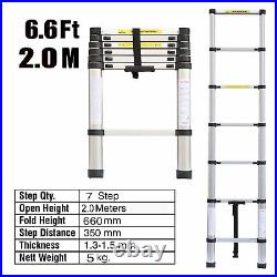 Aluminium Telescopic Folding Ladder Heavy Duty Multi-Purpose Extendable Ladders