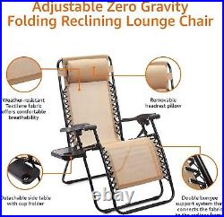 Amazon Basic Zero Gravity Chair with Folding Table Set