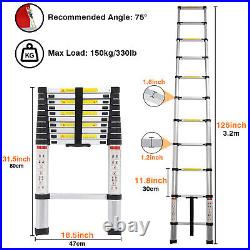 EN131 Heavy Duty Multi-Purpose Alu Telescopic Folding Ladder Extendable ladder