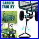 Heavy Duty Folding Garden Cart Utility Garden Trolley Truck Hand Cart Wagon
