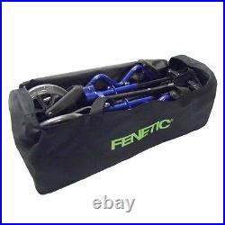 Lightweight heavy duty folding travel Wheelchair in a bag with brakes ECTR04HD
