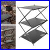 Outdoor Camping Storage Shelves Foldable Frame Lightweight Heavy Duty Shelving