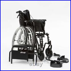 Sentra Heavy Duty Extra Wide seat large Folding Wheelchair Takes up to 31 stone