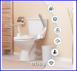 Toilet Safety Rails Folding Toilet Safety Frame Handle Bars with Arms Heavy Duty